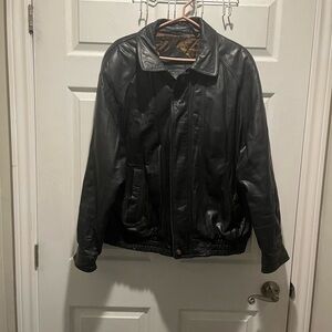 Black Leather Jacket - Men’s